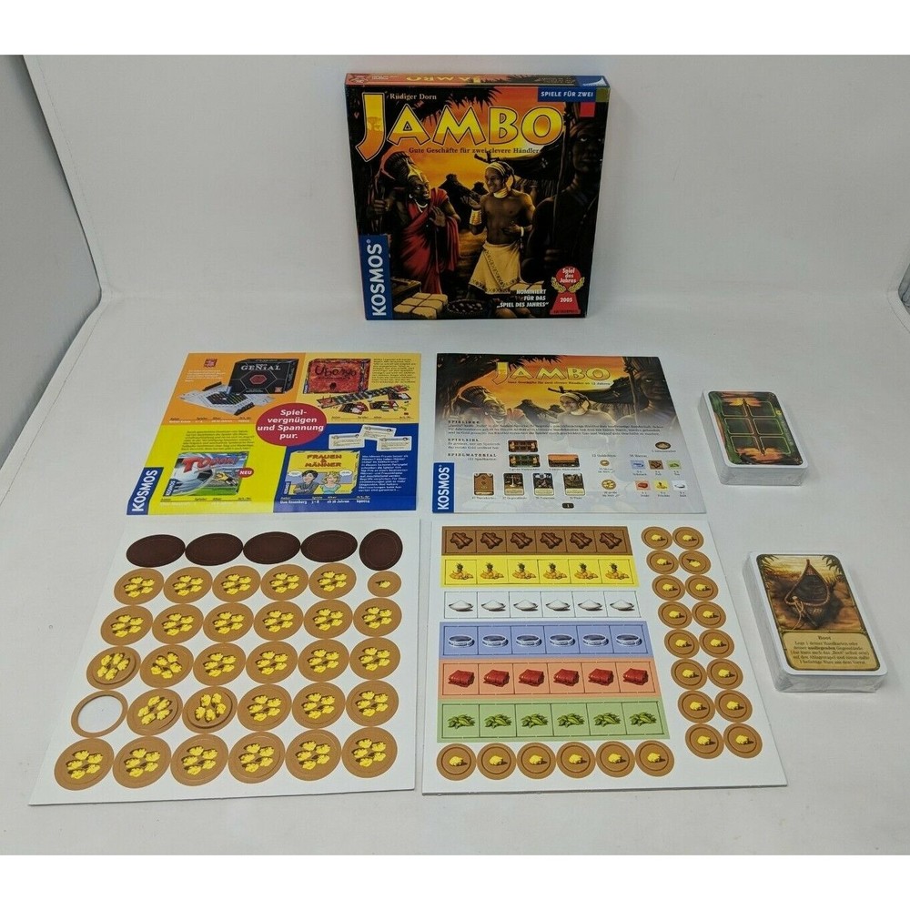 Jambo Board Game Rudiger Dorn Kosmos German Language Version 99%‎ Complete VTG